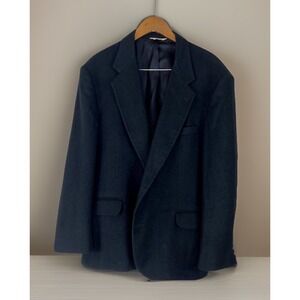 Vintage Hunt Valley 100% Camel Hair Blazer Suit Jacket Mens Size 44R USA Made